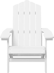 vidaXL Καρέκλες Κήπου Adirondack 2 τεμ. Λευκές από HDPE