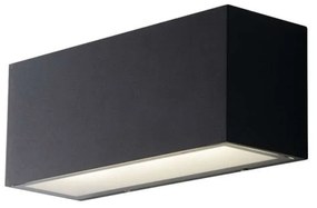 Φωτιστικό Τοίχου - Απλίκα Twin LED-W-TWIN-M ANT 20W Led 16 22x10,3x8,5cm Anthracite Intec