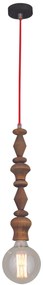 HL-027R-1 MELODY AGED WOOD PENDANT