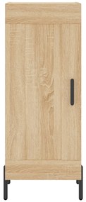 vidaXL Μπουφές Sonoma δρυς 34,5 x 34 x 180 εκ. από Επεξεργασμένο Ξύλο