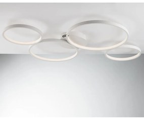 Φωτιστικό Οροφής - Πλαφονιέρα Led-Fredy-PL4 8000lm 3000/4000/6500K 6,1x95x61cm White Luce Ambiente Design