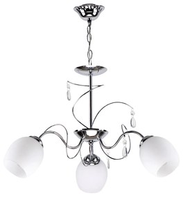 KQ 2221/3 FERROW PENDANT CHROME-OPAL GLASS Ζ3