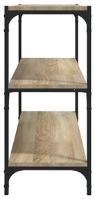 vidaXL Βιβλιοθήκη Sonoma Δρυς 80x33x70,5 εκ. Επεξεργ. Ξύλο & Ατσάλι