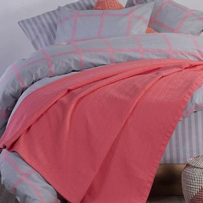 Κουβέρτα Πικέ Cool 1155-Coral Nef-Nef Υπέρδιπλo 220x240cm 100% Βαμβάκι