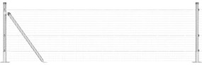 vidaXL Στύλος Περιφράξεων Ασημί 25 x 0,5 μ (25 x 25 χιλιοστά υλικό)