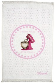 Πετσέτα Κουζίνας Mixer 01 White DimCol 40x60cm 100% Cotton