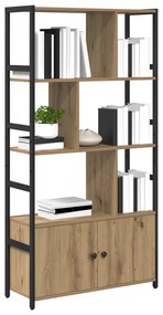 vidaXL Ράφι Βιβλίων artisan δρυς 80 x 30 x 155.5 εκ Επεξεργασμένο ξύλο