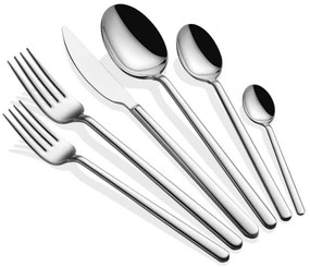 Μαχαιροπίρουνα Allegra (Σετ 36Τμχ) 645DRM1201 Silver Hermia 36 τμχ Stainless Steel