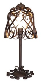 HL-3586-1T LEWIS RUSTY BROWN TABLE LAMP