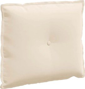 vidaXL Μαξιλάρι Πλάτης Μπεζ 60 x 50 cm Ύφασμα Μικροΐνας