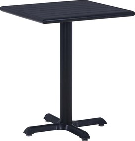 vidaXL Τραπέζι Κήπου Μαύρο 60 x 60 x 75 εκ.