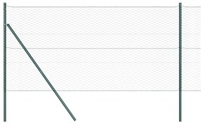 vidaXL Στύλος Περιφράξεων Πράσινο 25 x 1,2 μ (πάνελ 36 χλστ) Ατσάλι
