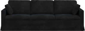 vidaXL Καναπές Μαύρο 228 x 78 x 80 εκ Βελούδο