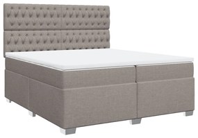 ΚΡΕΒΑΤΙ BOXSPRING ΜΕ ΣΤΡΩΜΑ TAUPE 200X200 ΕΚ. ΥΦΑΣΜΑΤΙΝΟ 3290606