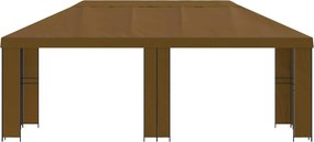 vidaXL Κήπος Γκαζebo 6 x 3 m Taupe Πολυεστέρας και Χάλυβας 190