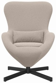 vidaXL Κάθισμα-αυγό Ανοιχτό γκρι 63 x 73 x 90 εκ