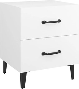 vidaXL Κομοδίνα 2 τεμ. Λευκά 40 x 35 x 47,5 εκ.
