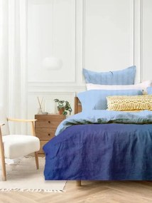 Ariete Casa Σετ Παπλωματοθήκη Βαμβακοσατέν 250 TC King Size 240×260 – Lux Home Baby Blue/Γαλάζιο/Μπλε Μαρίν