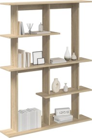 vidaXL Ράφι Τοίχου Sonoma Δρυς 102 x 20 x 130 εκ. Επεξεργασμένο Ξύλο