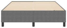 vidaXL κρεβάτι με ελατήριο  Ανοιχτό γκρι 160x200 εκ. από μήτρα κορντούρας
