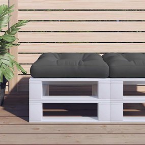 vidaXL Μαξιλάρα Δαπέδου / Παλέτας Μαύρη 60x61,5x10 εκ. Βαμβακερή