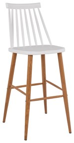 Bar Stool  Vanessa in white color 43x49x107 εκ.