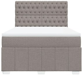 ΚΡΕΒΑΤΙ BOXSPRING ΜΕ ΣΤΡΩΜΑ TAUPE 140X190 ΕΚ. ΥΦΑΣΜΑΤΙΝΟ 3293974