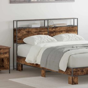 vidaXL Κεφαλάρι Αποθήκης Καπνιστή δρυς 140 cm Επεξεργασμένο ξύλο