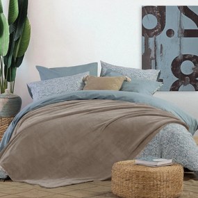 Κουβέρτα Fleece Υπέρδιπλη (220x240) Nef-Nef Homeware Cosy Beige