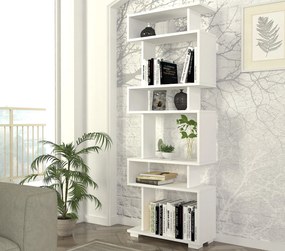 Βιβλιοθήκη Λευκό CEZELOS 60x19.5x165
