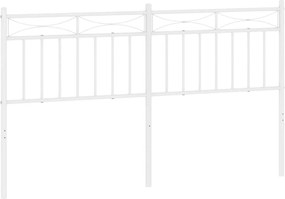 vidaXL Ανταλλακτικό κεφαλάρι Λευκό 150 εκ. Μεταλλικό