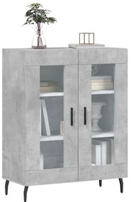 vidaXL Ντουλάπι Γκρι Σκυροδέματος 69,5x34x90 εκ. Επεξεργασμένο Ξύλο