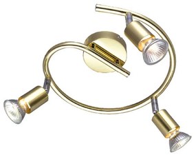 Φωτιστικό Οροφής Spot Luminaires MC634PB3G Gold Μέταλλο