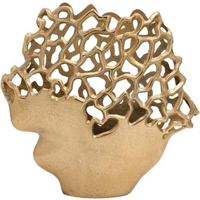 Βάζο 934-225-055 33x9x32cm Gold Αλουμίνιο