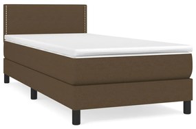 ΚΡΕΒΑΤΙ BOXSPRING ΜΕ ΣΤΡΩΜΑ ΣΚΟΥΡΟ ΚΑΦΕ 80X200 ΕΚ. ΥΦΑΣΜΑΤΙΝΟ 3139932