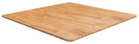 vidaXL Επιφάνεια Τραπεζιού Τετράγωνη Αν. Καφέ 90x90x1,5 εκ. Ξύλο Δρυς