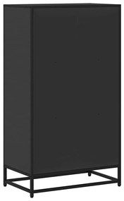 ντουλάπι βιβλίων vidaXL Μαύρο 60x35x107,5 cm Κατασκευασμένο ξύλο