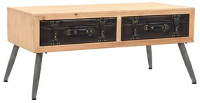 vidaXL Τραπεζάκι Σαλονιού 115 x 55 x 50 εκ. από Μασίφ Ξύλο Ελάτης