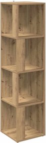 vidaXL Γωνιακό Έπιπλο Τεχνίτης δρυς 33x33x132 εκ. από Επεξεργ. Ξύλο