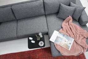Corner Sofa-Bed Nordic Corner Right (L3+Chl) Dark Grey
