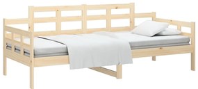 vidaXL Καναπές Κρεβάτι 90 x 190 εκ. από Μασίφ Ξύλο Πεύκου