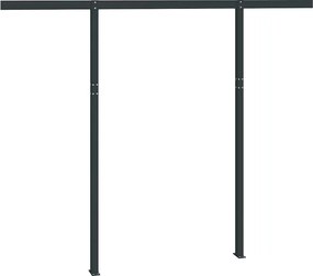 vidaXL Στύλοι Τέντας Σετ Ανθρακί 300 x 245 εκ. από Σίδερο