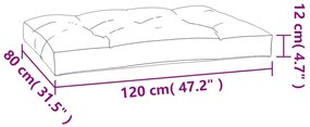 Μαξιλάρια Καναπέ Παλέτας 5 τεμ. Ανθρακί Υφασμάτινα - Ανθρακί