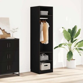 vidaXL Ντουλάπα Μαύρη 50 x 50 x 200 εκ. από Επεξ. Ξύλο