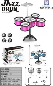 Παιδικό σετ Drums - 6785-3 - 233048 - Pink