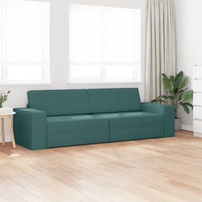vidaXL Καναπές Κρεβάτι 2 σε 1 Σκούρος Πράσινος 245x150x60.5 εκ Υφάσματος