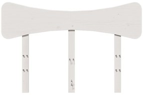 vidaXL Κεφαλάρι Λευκό 120 εκ. από Μασίφ Ξύλο Πεύκου