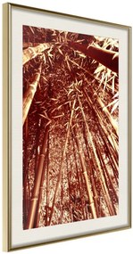 Αφίσα - Asian Forest - 30x45 - Χρυσό - Με πασπαρτού