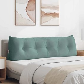 vidaXL Μαξιλάρι Πλάτης Θαλασσί 160 x 24 x 50 εκ Βελούδο