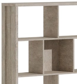 Βιβλιοθήκη Dividre sonoma oak μελαμίνης 120x30x181εκ